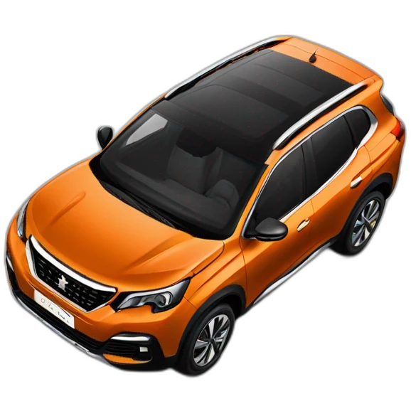 Orange Peugeot SUV emoji