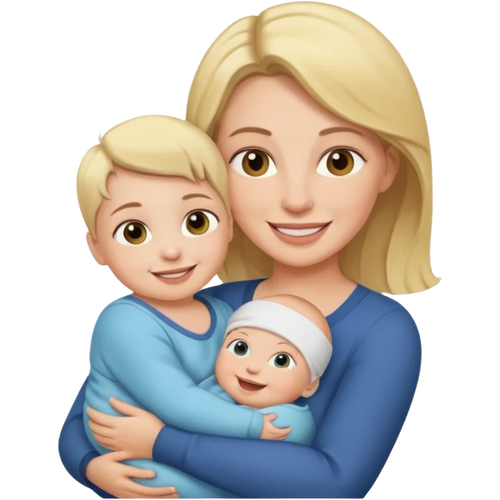 mom holding baby emoji
