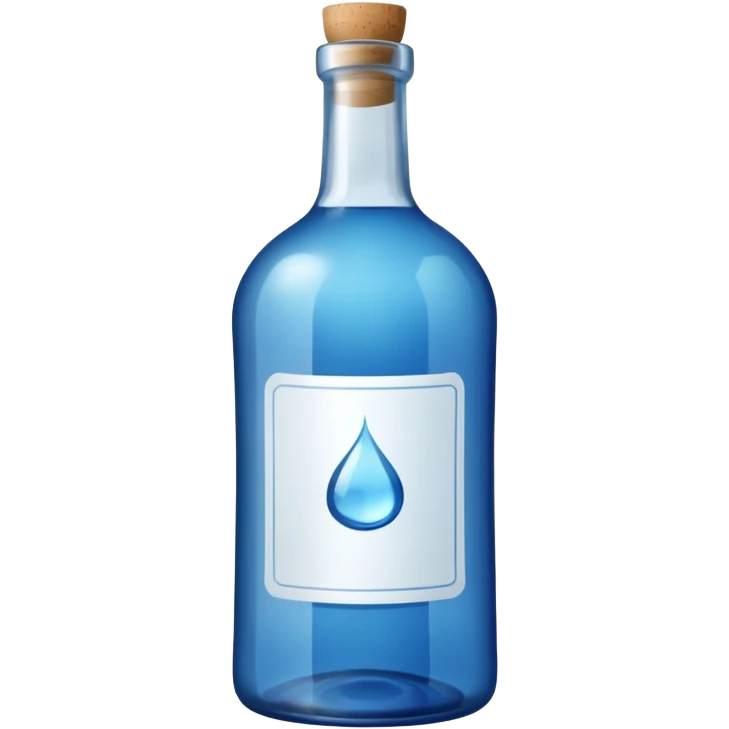 Blue Alcohol bottle emoji
