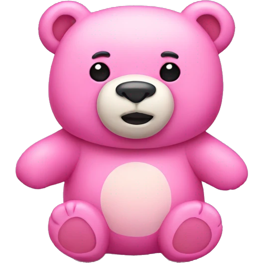 Pink bear  emoji