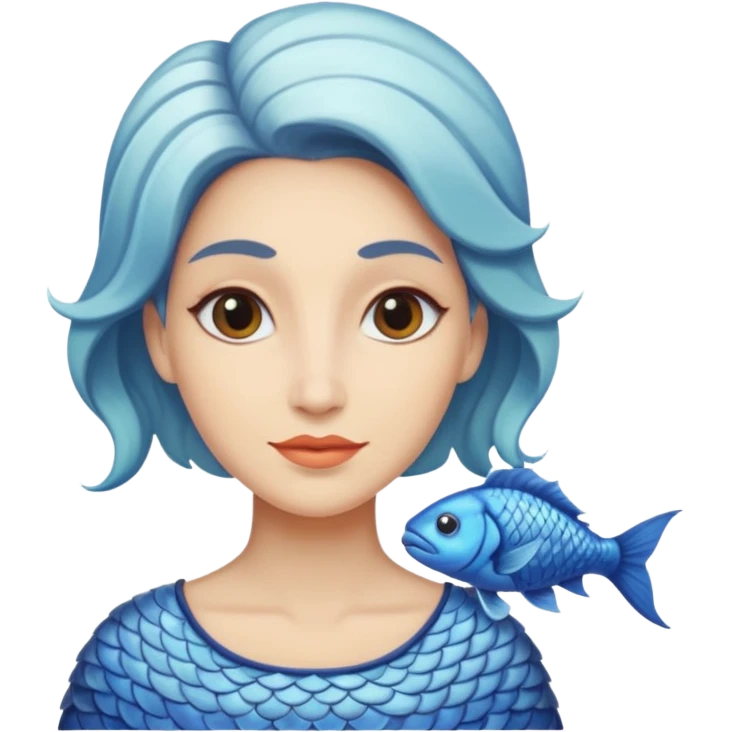 Fish lady emoji