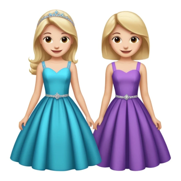 girls in a prom emoji