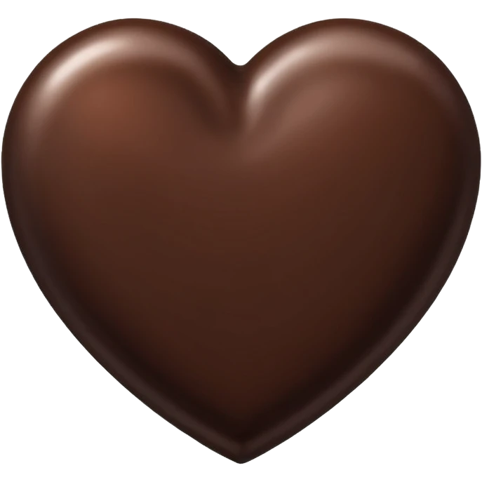 dark chocolate heart emoji
