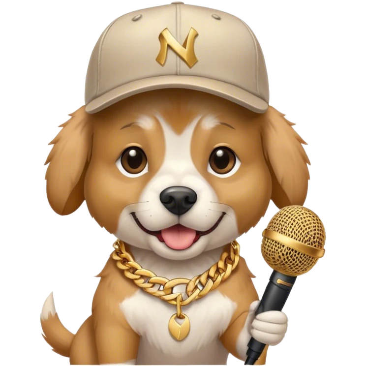 Dog rapper emoji