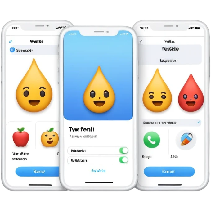 split screen showing A/B test with two different website designs emoji