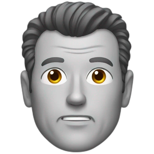 Bruce Willis with hair emoji