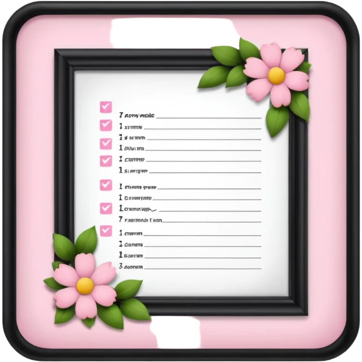 create an exam page make it aaesthetic and girly in pink  emoji