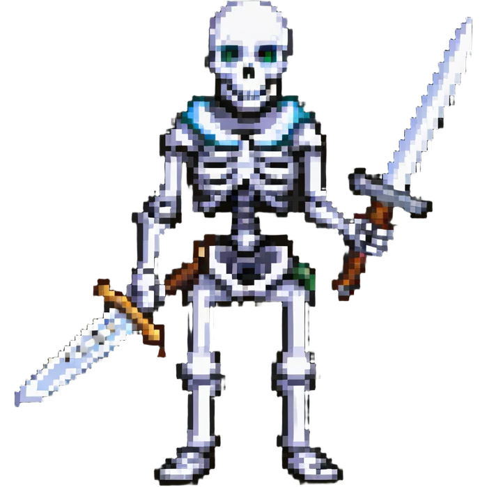 skeleton with a sword emoji