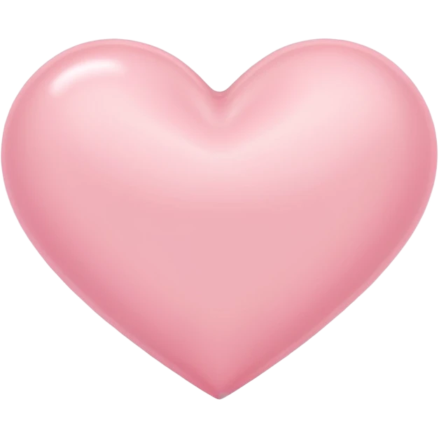 a cute light pink heart emoji
