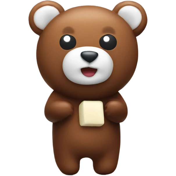 Bear-shaped marshmallows emoji