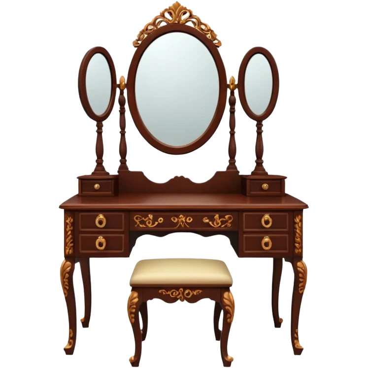 an old fashioned simple dressing table emoji