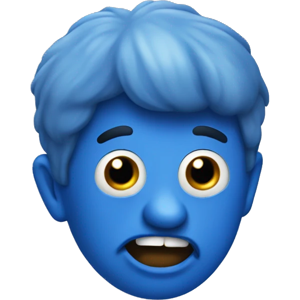 Blue meanie emoji
