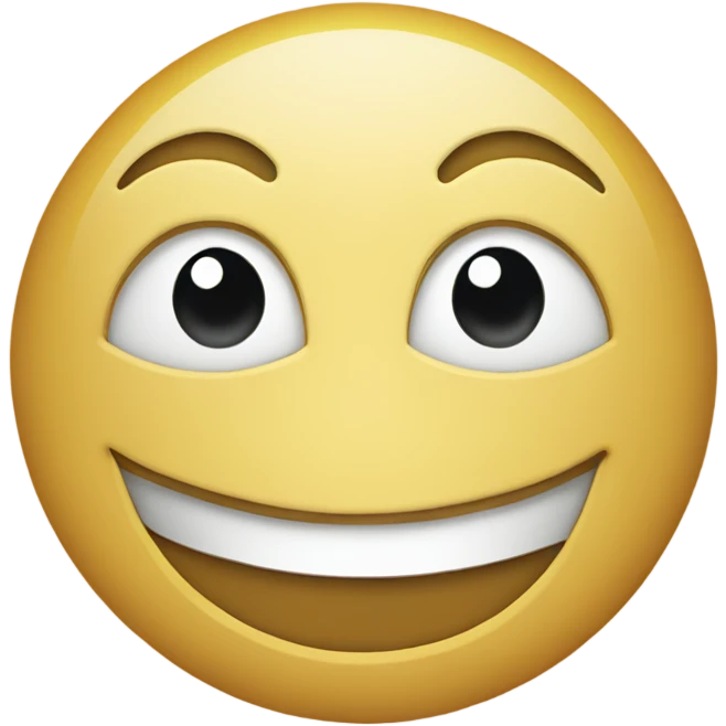 half smiling face emoji