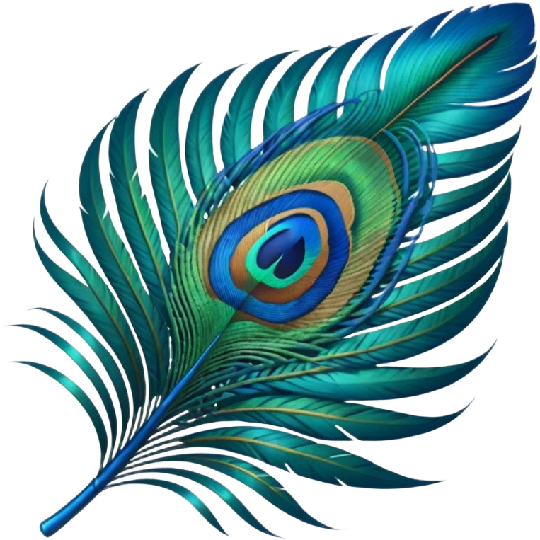 Peacock feather emoji