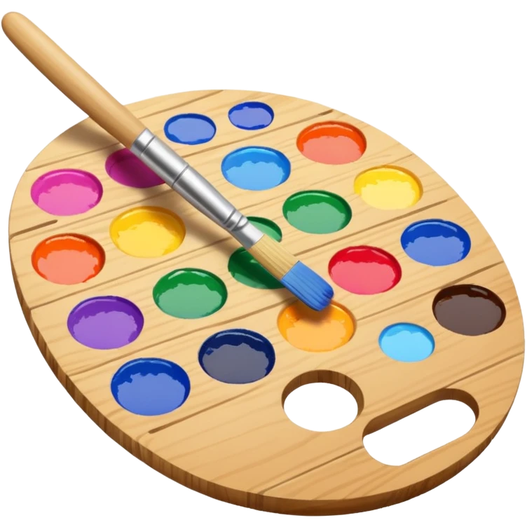 Palette with brush emoji