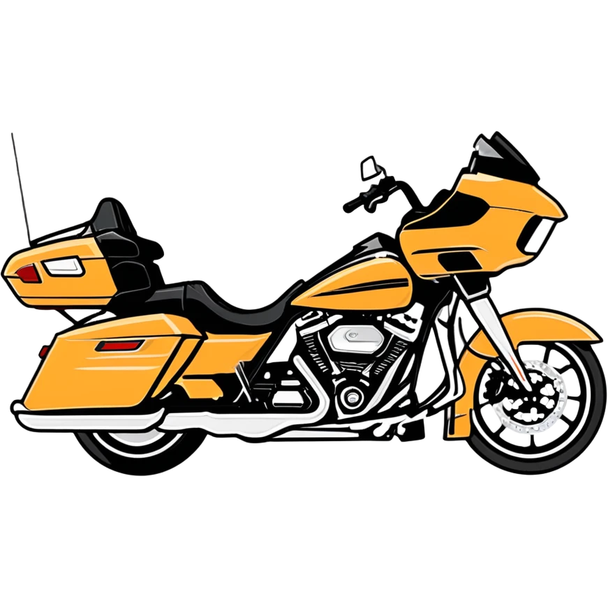 Harley road glide  emoji