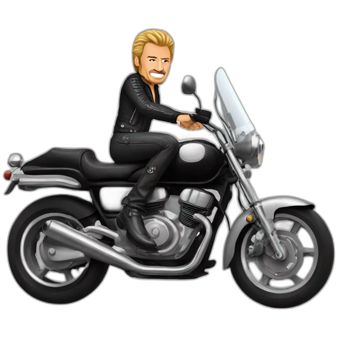 johnny hallyday moto emoji