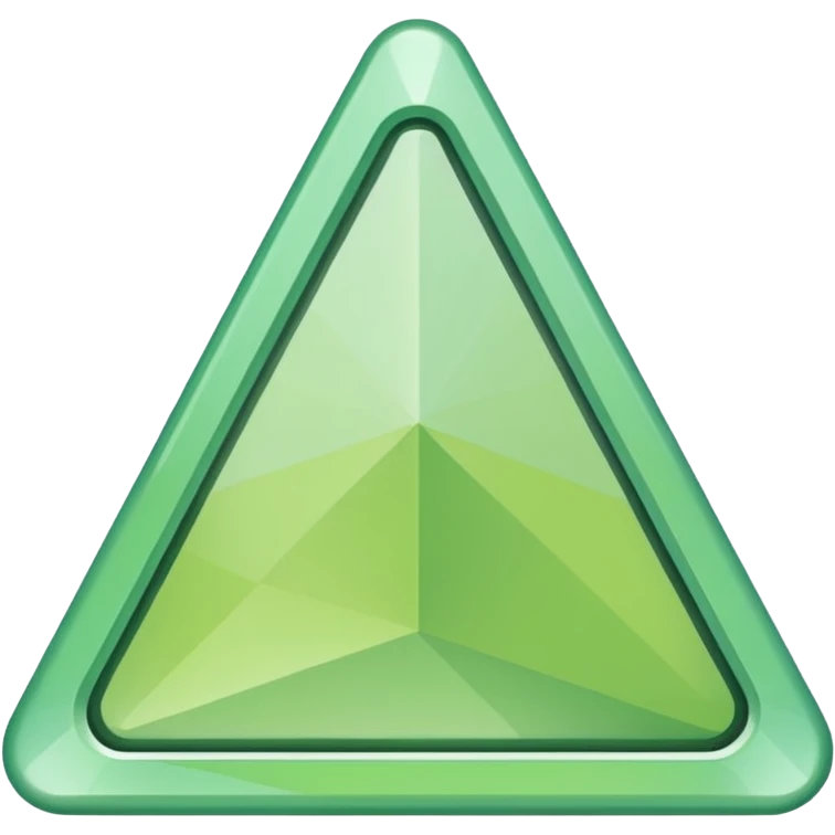 Light green triangle emoji