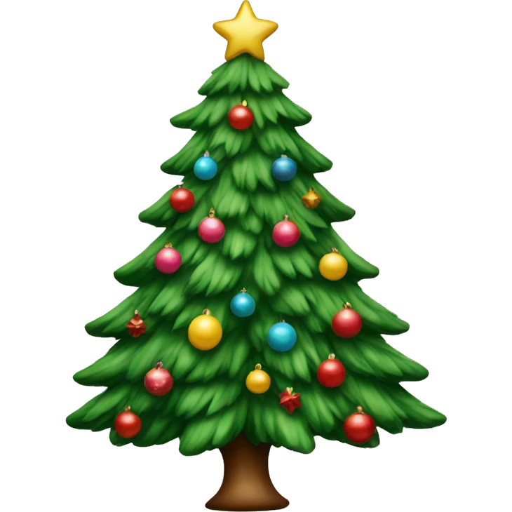 Preppy Christmas tree emoji