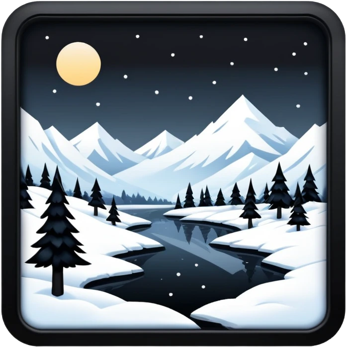 edgy snowy aesthetic full scenic SCENERY emoji