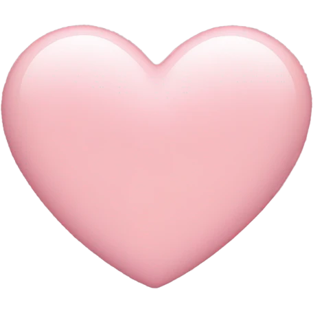 Light pink heart emoji