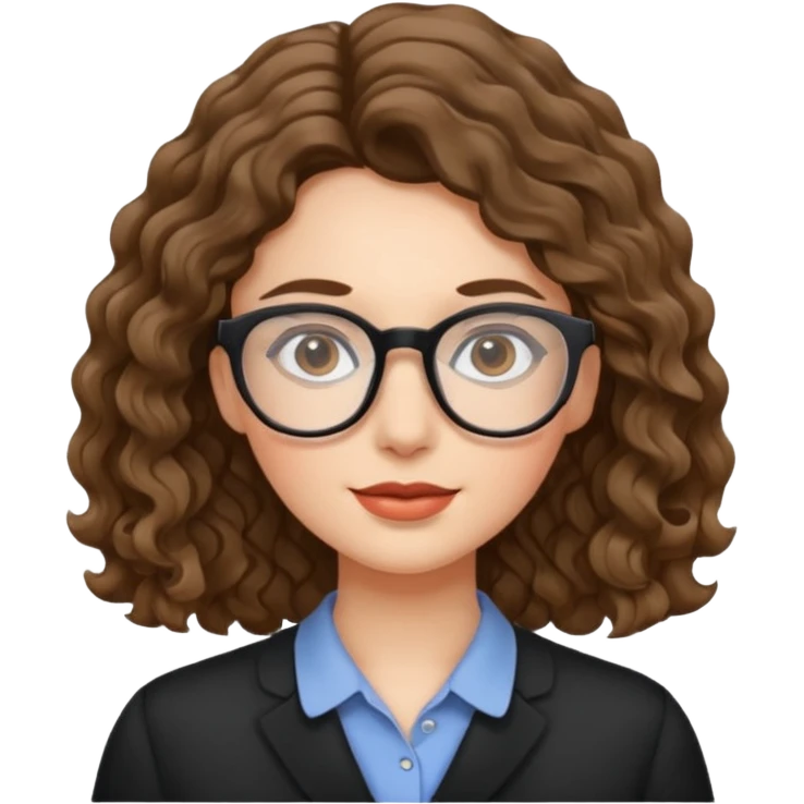 Agrega lentes y el pelo más ondulado emoji