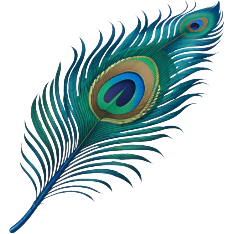 Peacock feather emoji