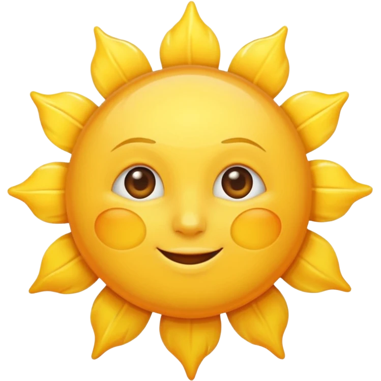 Sun in sky emoji