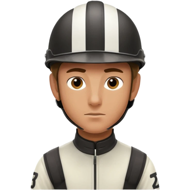 horse jockey male face emoji