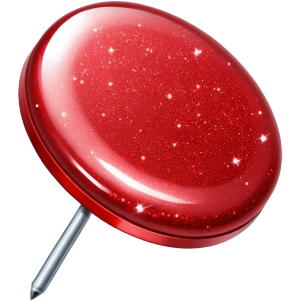 glitter red pin emoji