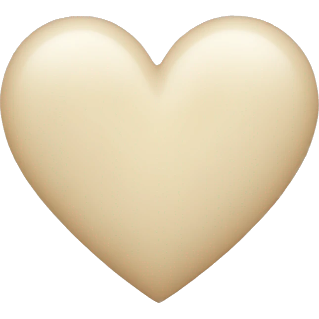 light beige heart emoji