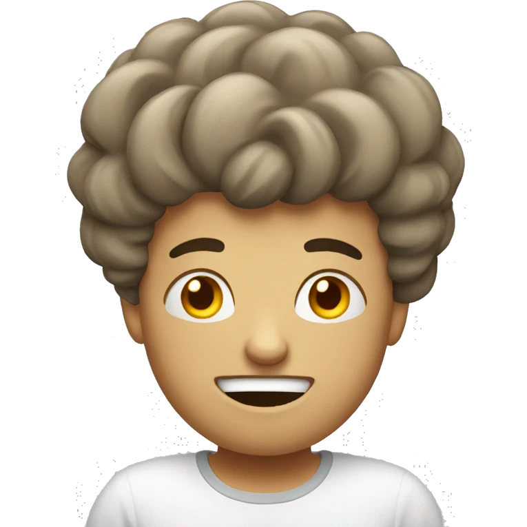 stressed yet happy emoji