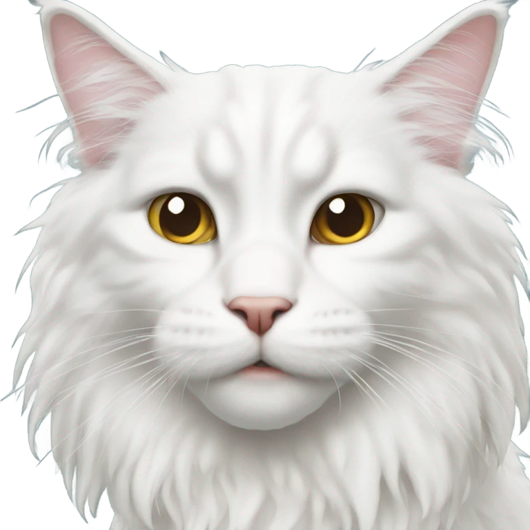 White main coon emoji