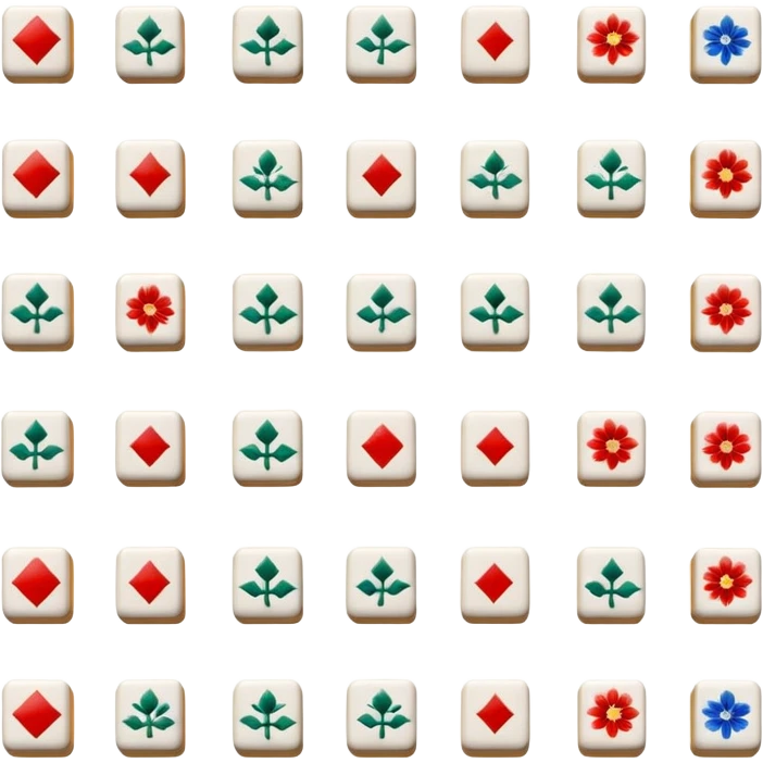 mahjong set of tiles emoji