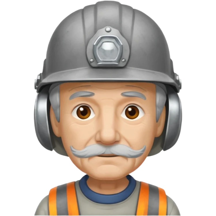 old man with helmet emoji