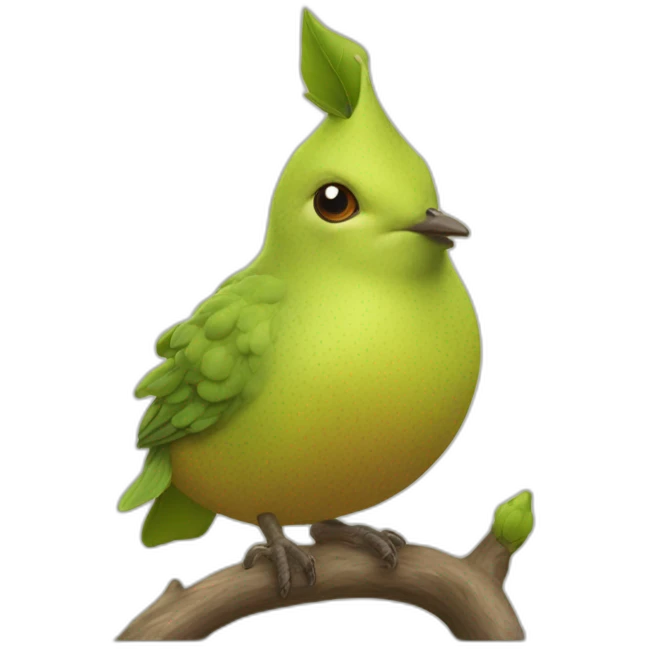 crested pear emoji