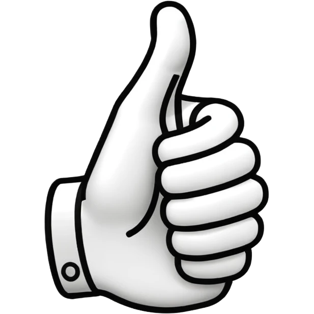 thumbsupusing  lines emoji