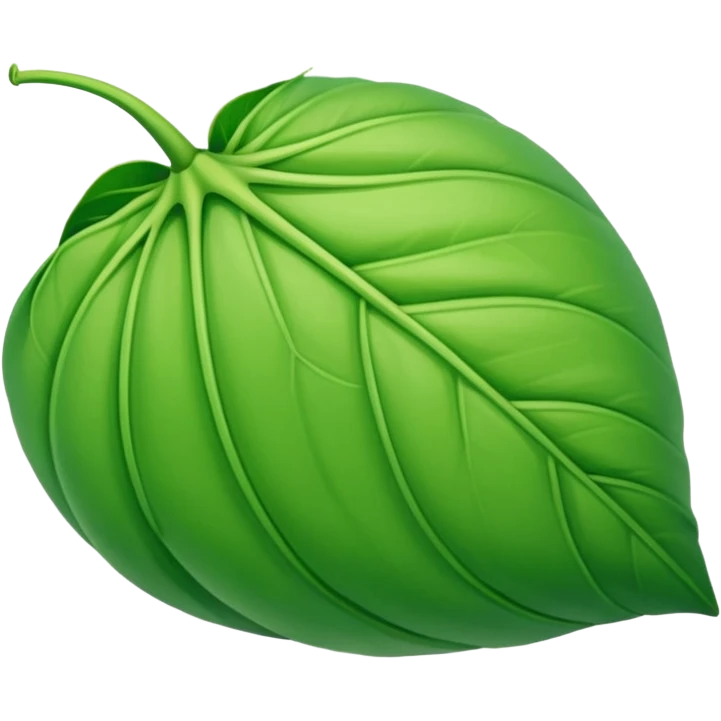 Germinating seed with a folded leaf emoji
