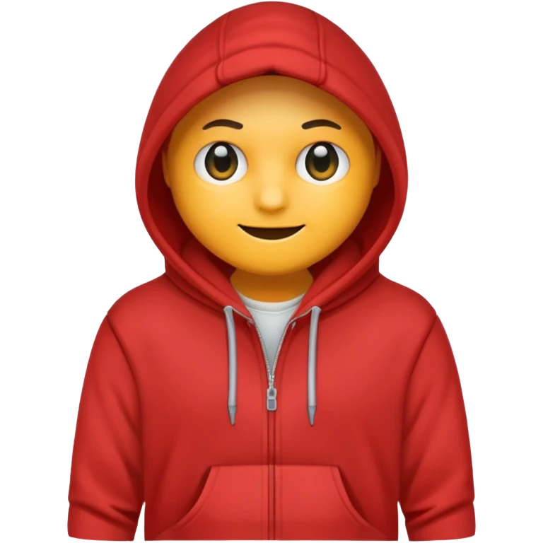 red hoodie emoji