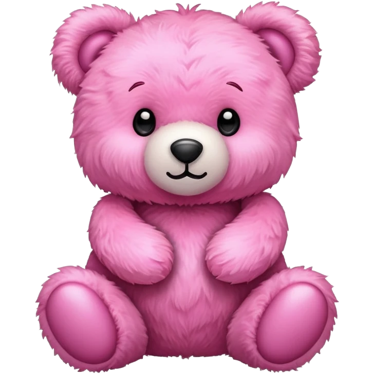 Pink teddy bear toy emoji