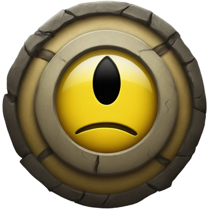 Yellow emoji with the sharingan emoji