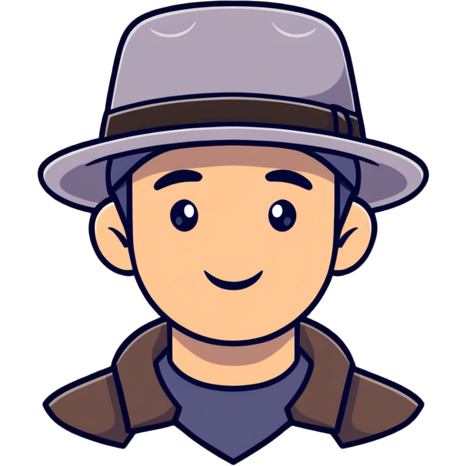 man wearing a hat emoji