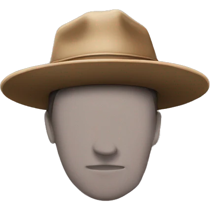a hat emoji