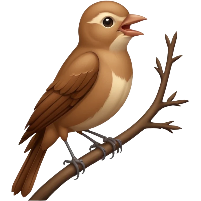 Nightingale bird emoji