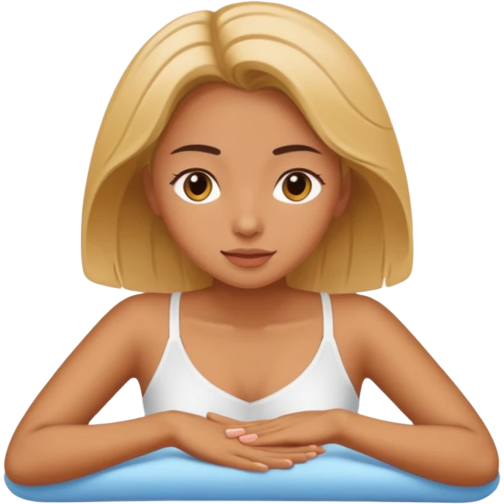 Girl having massage emoji