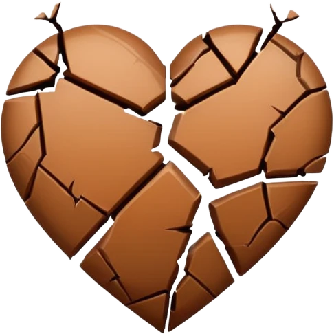 brown heart broken emoji