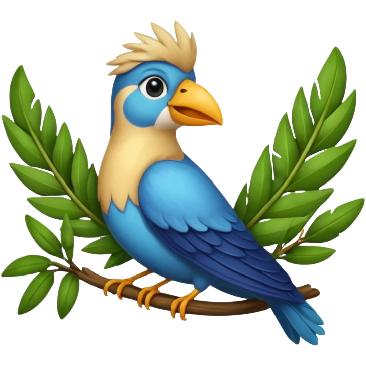 AVE CON LAUREL EN EL PICO emoji
