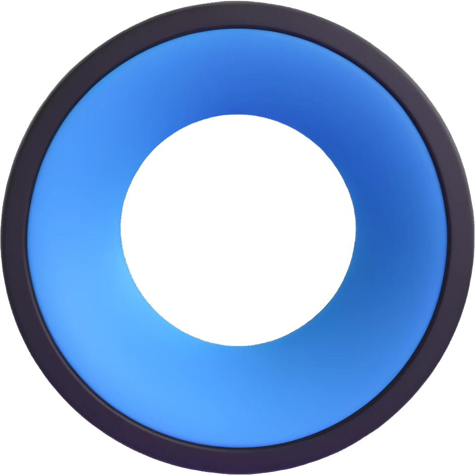 3D circular pattern, blue-white circle, black frame, BMW style, no brand name emoji