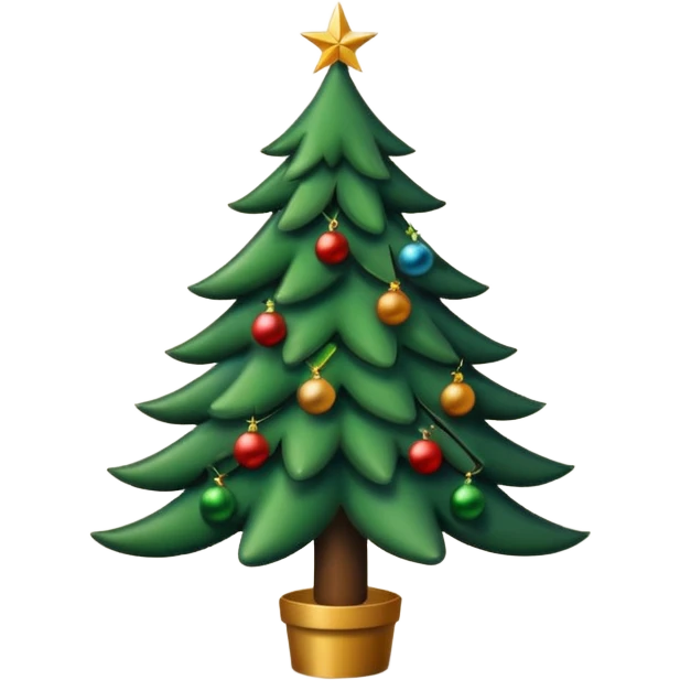 postcard christmas tree on it emoji