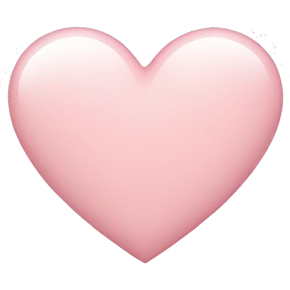 Light pink heart  emoji
